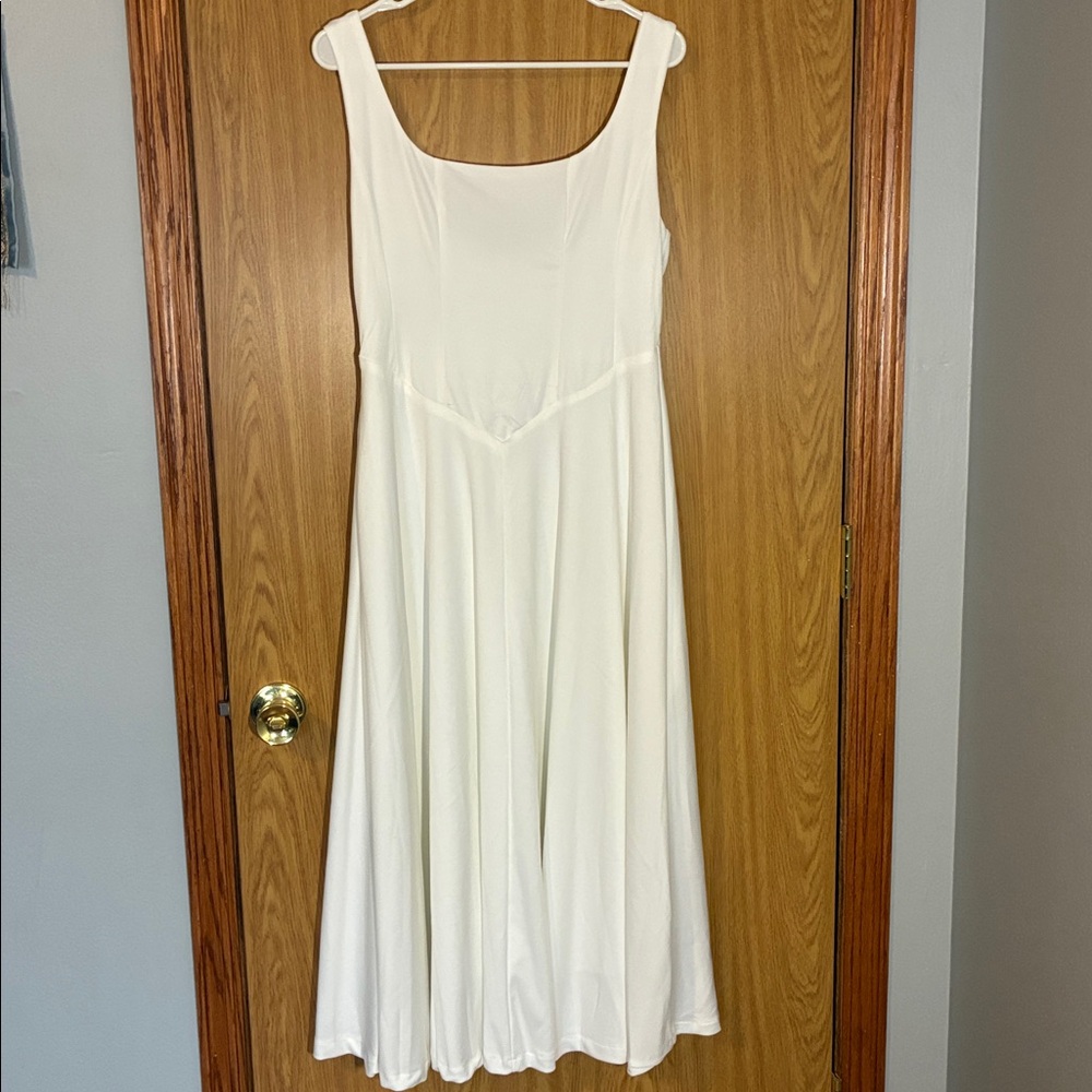 Elegant White Women's Dress